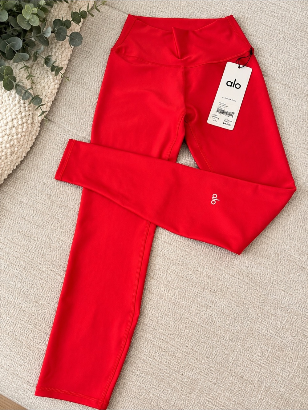 Alo Yoga Red High-Waist Leggings XS NWT